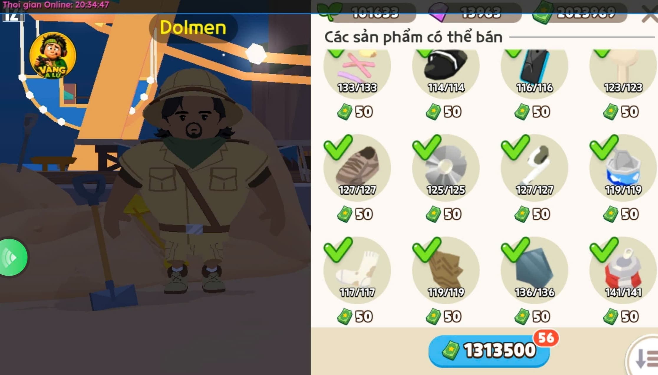 Bán vật phẩm